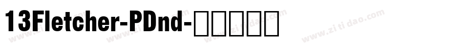 13Fletcher-PDnd字体转换