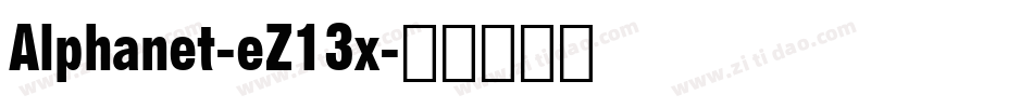 Alphanet-eZ13x字体转换