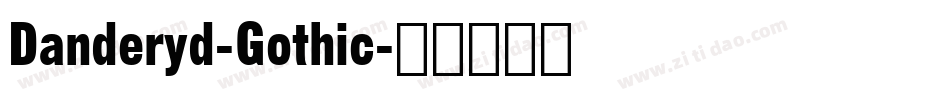 Danderyd-Gothic字体转换