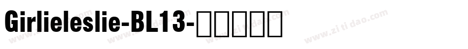 Girlieleslie-BL13字体转换