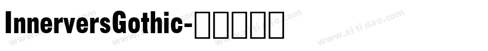 InnerversGothic字体转换