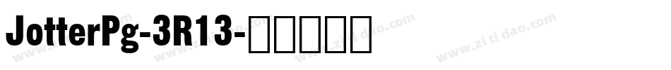 JotterPg-3R13字体转换