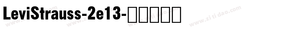 LeviStrauss-2e13字体转换
