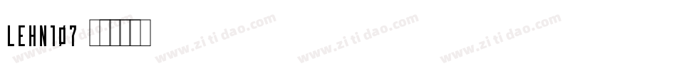 LEHN107字体转换