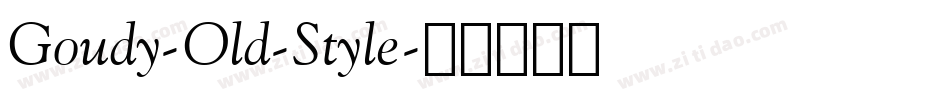 Goudy-Old-Style字体转换