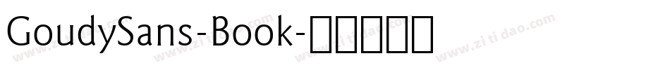 GoudySans-Book字体转换