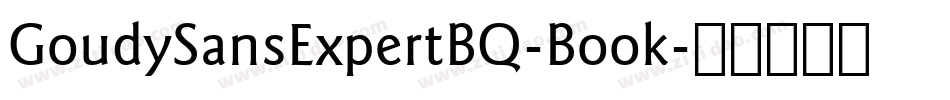 GoudySansExpertBQ-Book字体转换