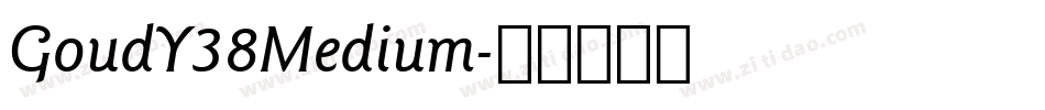 GoudY38Medium字体转换