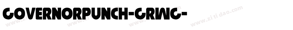 GovernorPunch-GRWg字体转换