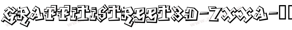 GraffitiStreet3D-7xXA字体转换