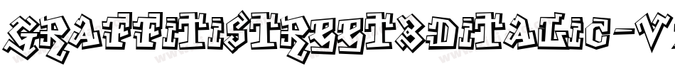 GraffitiStreet3DItalic-vzdO字体转换