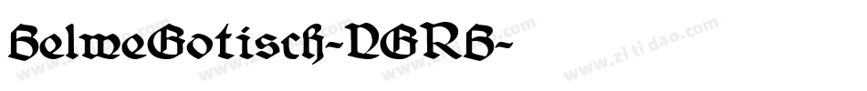 BelweGotisch-VGRB字体转换