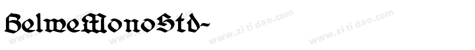 BelweMonoStd字体转换