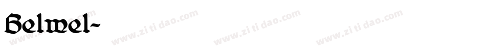 Belwel字体转换