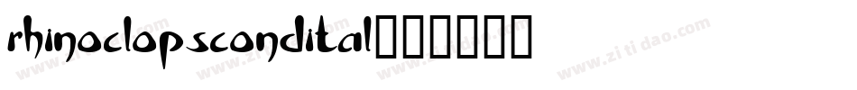 rhinoclopscondital字体转换