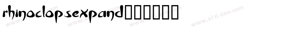 rhinoclopsexpand字体转换