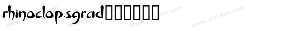 rhinoclopsgrad字体转换