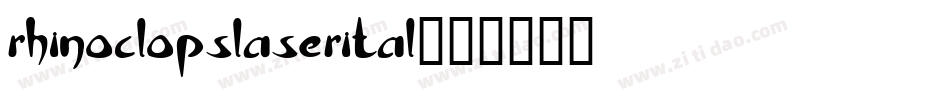rhinoclopslaserital字体转换