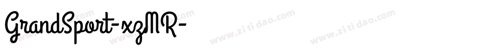 GrandSport-xzMR字体转换