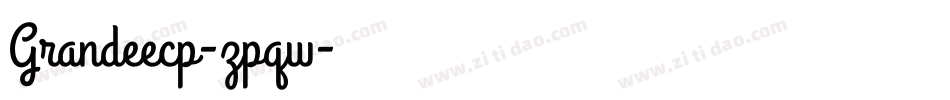 Grandeecp-zpqw字体转换