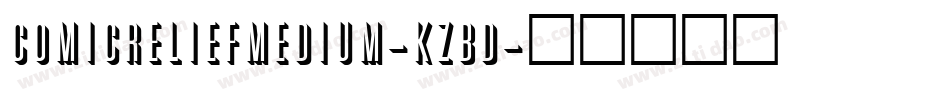 ComicReliefMedium-KZBD字体转换