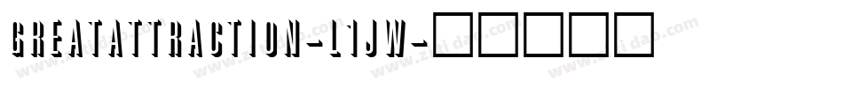 GreatAttraction-L1JW字体转换