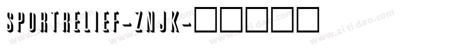 SportRelief-ZnJK字体转换
