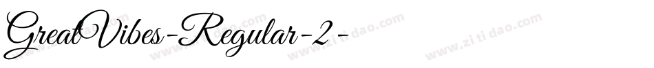 GreatVibes-Regular-2字体转换