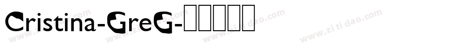 Cristina-GreG字体转换
