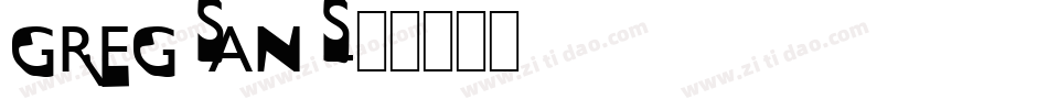 GREGSANS字体转换