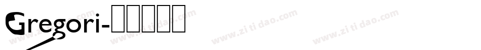 Gregori字体转换