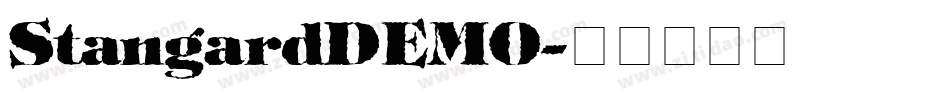 StangardDEMO字体转换