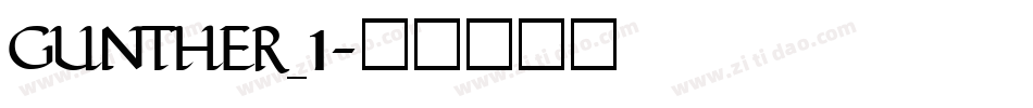 GUNTHER_1字体转换
