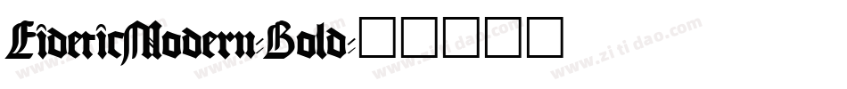 EideticModern-Bold字体转换
