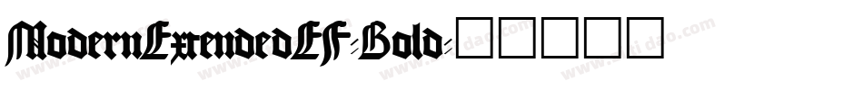 ModernExtendedEF-Bold字体转换