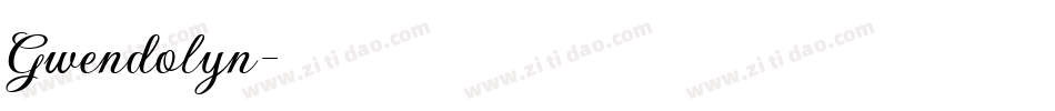 Gwendolyn字体转换