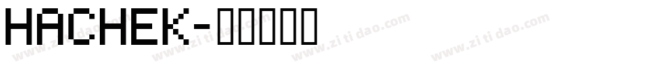 HACHEK字体转换