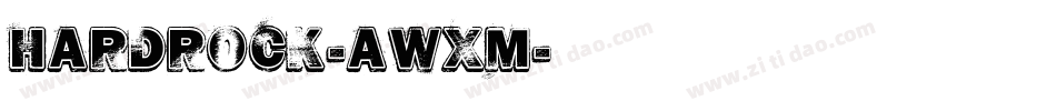HardRock-AwxM字体转换