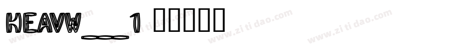 HEAVW___1字体转换