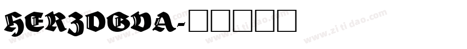 HERZOGVA字体转换