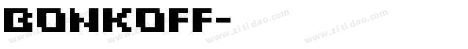 bonkoff字体转换