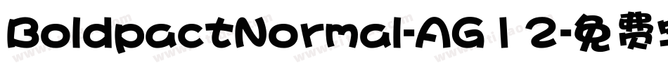 BoldpactNormal-AG12字体转换