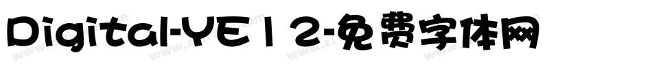 Digital-YE12字体转换