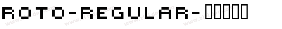 Roto-Regular字体转换