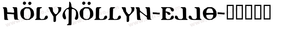 HolyMollyn-EjJ8字体转换