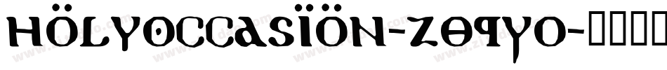 HolyOccasion-z89Y0字体转换