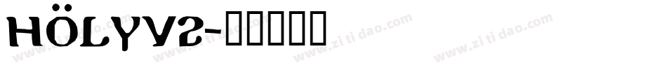 Holyv2字体转换
