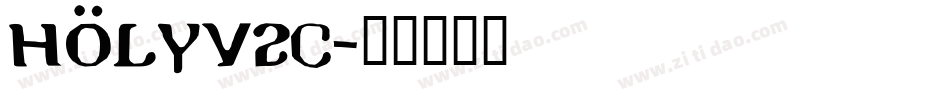 Holyv2c字体转换