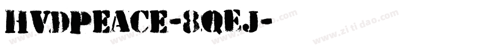 HvdPeace-8qEJ字体转换