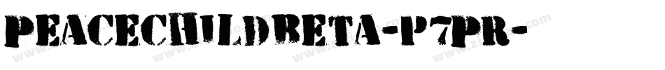 PeacechildBeta-p7PR字体转换